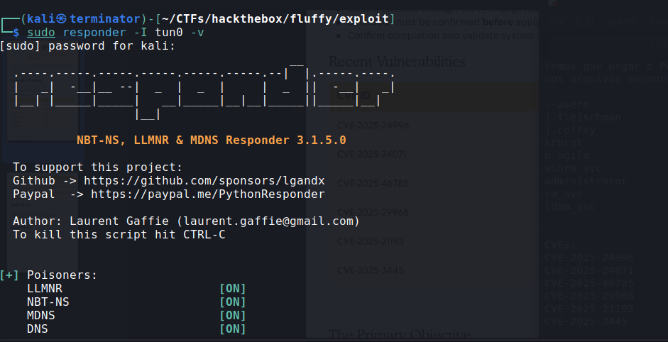 Fluffy Writeup (HTB)